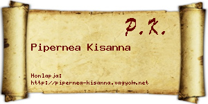 Pipernea Kisanna névjegykártya